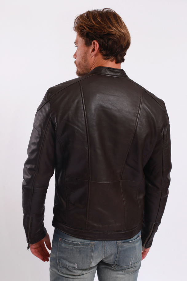 Le Temps des Cerises Leather Jacket Liroy