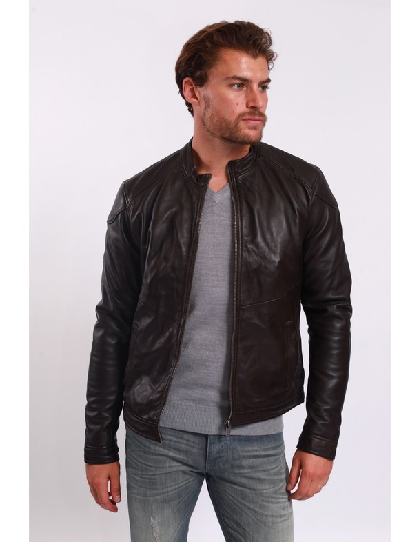 Le Temps des Cerises Leather Jacket Liroy