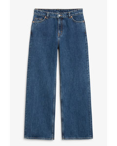 Naoki Low Waist Blue Loose Jeans Classic Blue