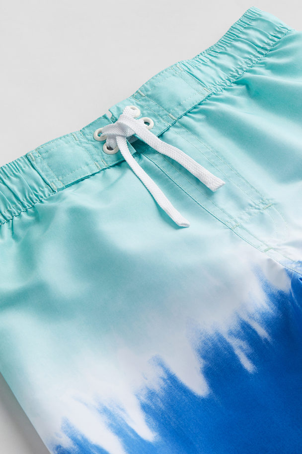 H&M Swim Shorts Turquoise/block-coloured