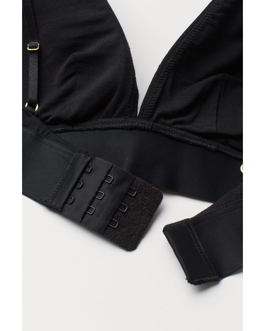 H&M Padded Modal-blend Bra Black