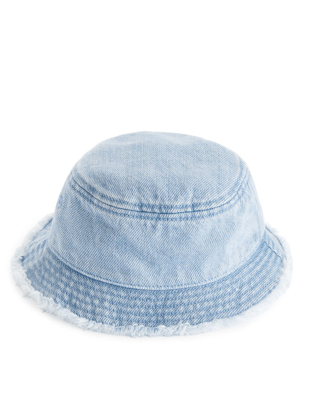 ARKET Denim Bucket Hat Blue