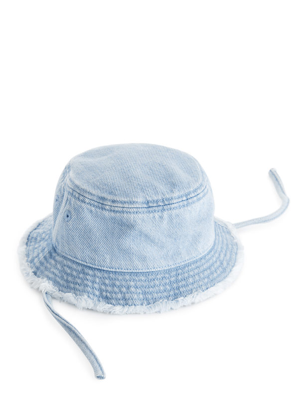 ARKET Denim Bucket Hat Blue