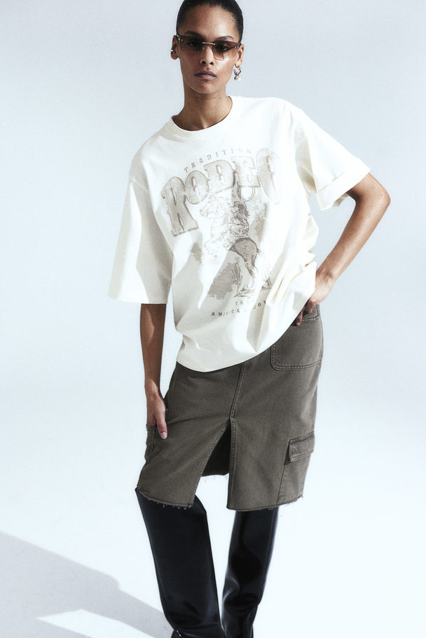 H&M Oversized T-shirt Roomwit/rodeo