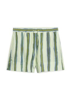 Lyocell Blend Shorts Green/striped