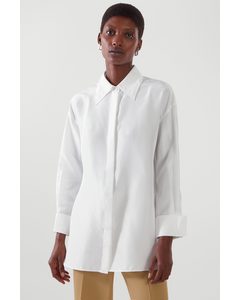Relaxed-fit Silk Shirt White
