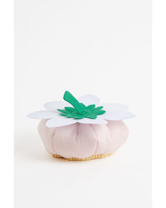 Erdbeerförmige Mütze Hellrosa/Blume