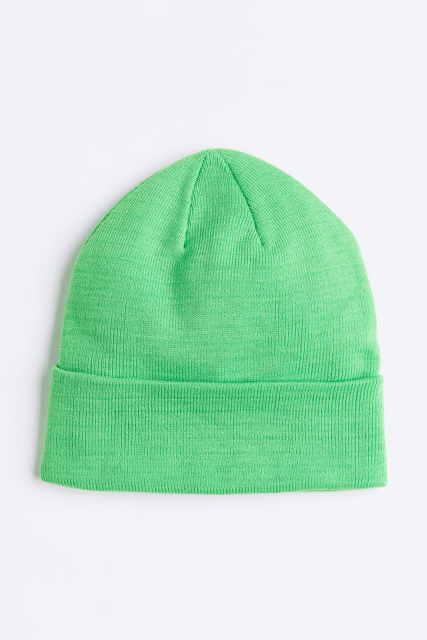 H&M Fine-knit Hat Green