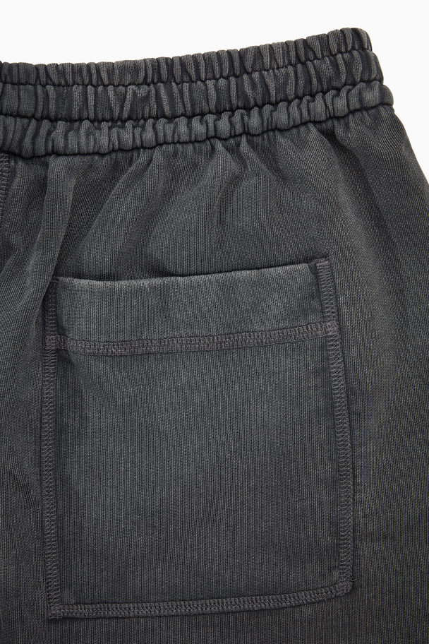 COS Jersey Drawstring Shorts Black