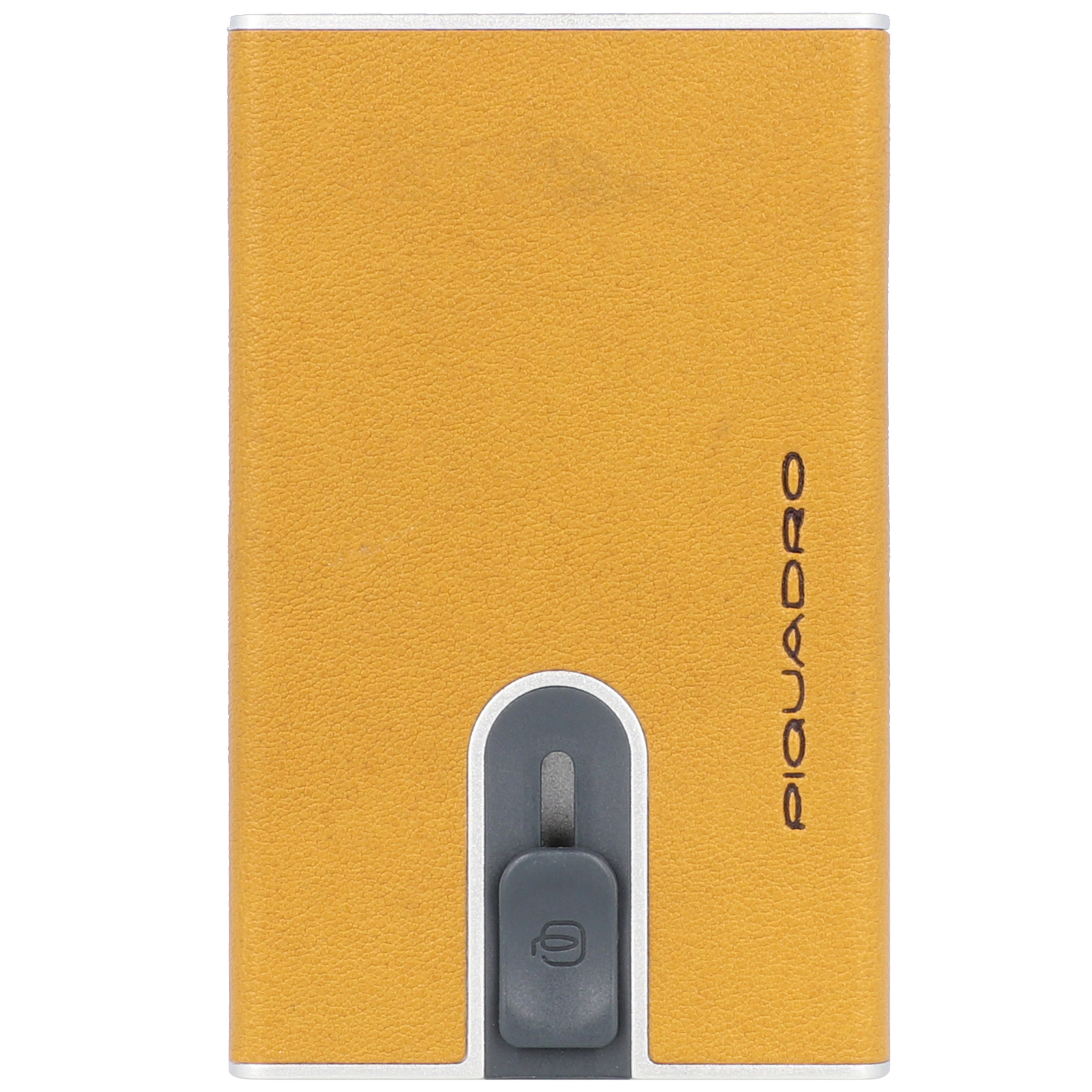 Piquadro Blue Square Kreditkartenetui Schiebesystem RFID Leder 6 cm schwarz 
