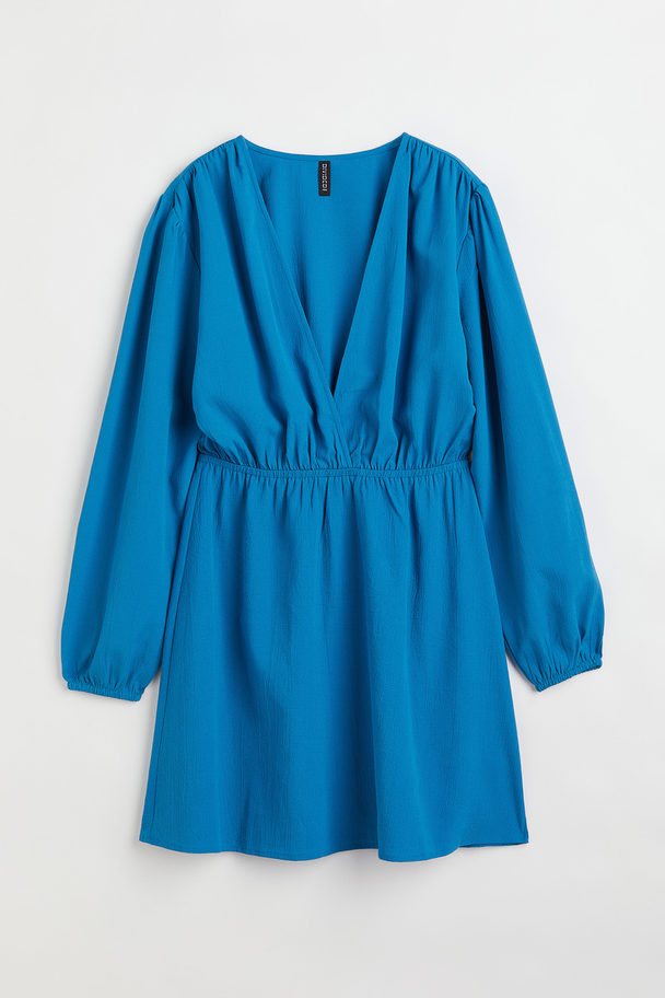 H&M Crêpe-Kleid Blau