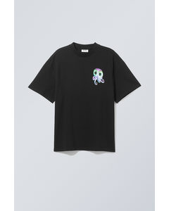 Great T-shirt Med Grafisk Print Ozzy Octopus