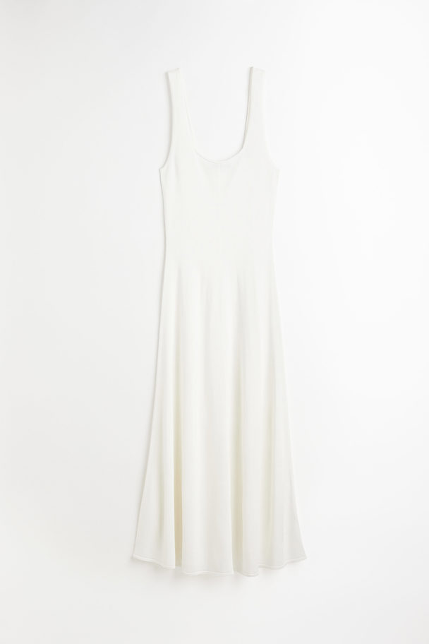 H&M Fine-knit Dress White