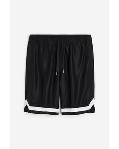 Relaxed Fit Lyocell Shorts Black