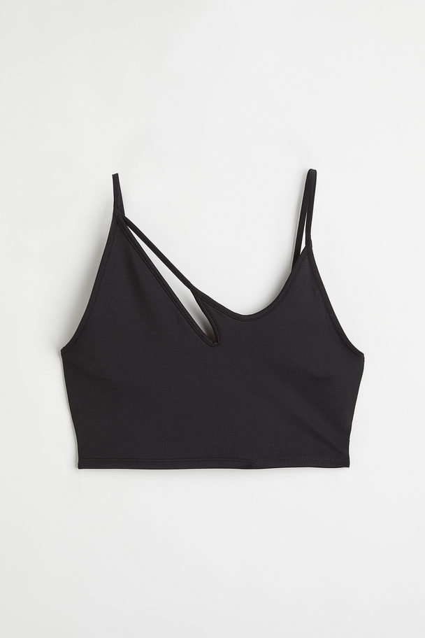 H&M Cropped Cut Out-top Sort