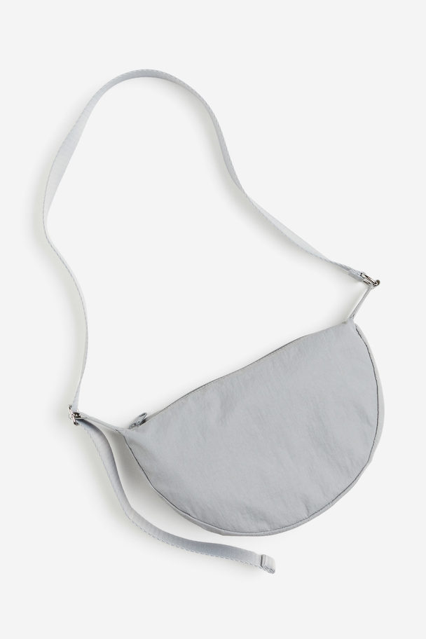 H&M Nylon Shoulder Bag Light Grey