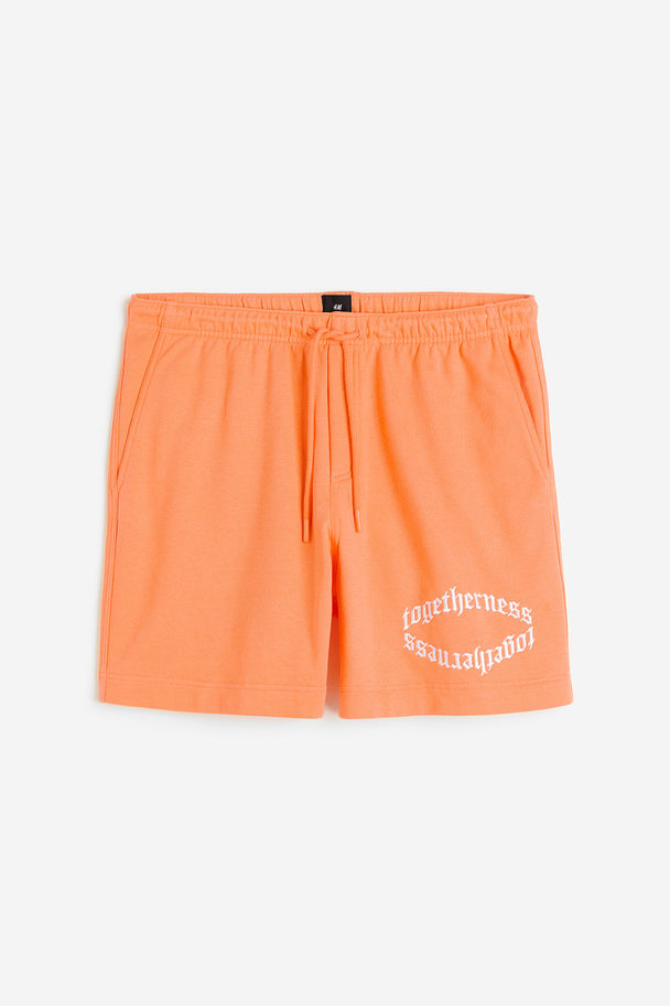 H&M Sweatshort - Regular Fit Oranje/togetherness