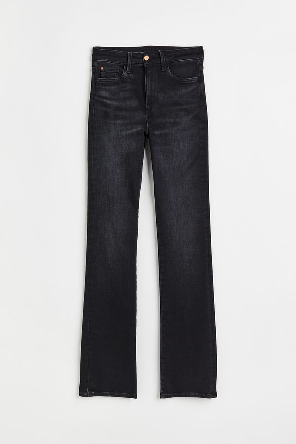 H&M True To You Bootcut High Jeans Schwarz