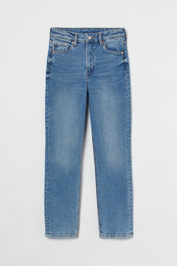 H&M Vintage Slim High Ankle Jeans Denim Blue
