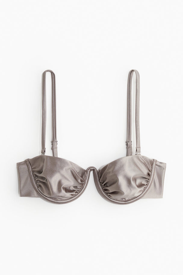 H&M Balconette Bikini Top Grey