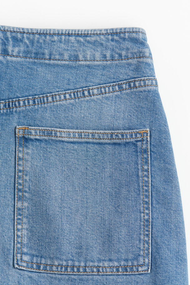 H&M Jeansrock in A-Linie Denimblau