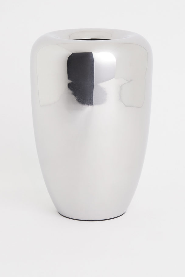 H&M HOME Vase aus Metall Silberfarben