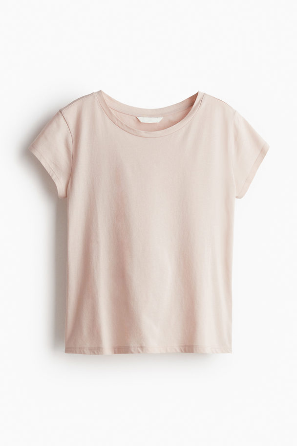 H&M Cotton T-shirt Powder Pink