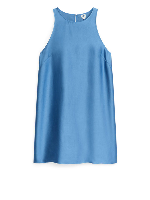 ARKET Boxy Mini Dress Blue
