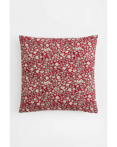 Floral Cushion Cover Red/floral