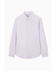 Button-down Collar Oxford Shirt Lilac / White / Striped