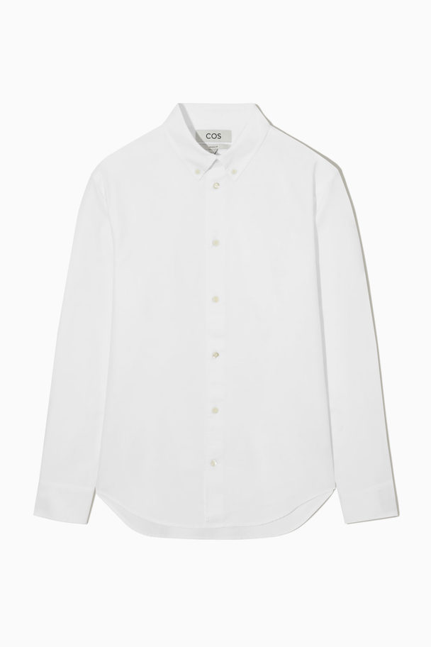 COS OXFORD-HEMD MIT BUTTON-DOWN-KRAGEN Weiß