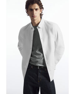 Button-down Collar Oxford Shirt White