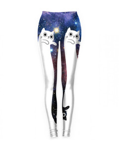 Mr. Gugu & Miss Go To The Infinity...and Beyond Leggings Galaxy White