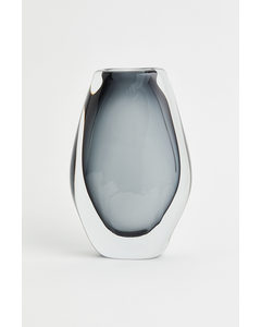 Classic Glass Vase Dark Grey
