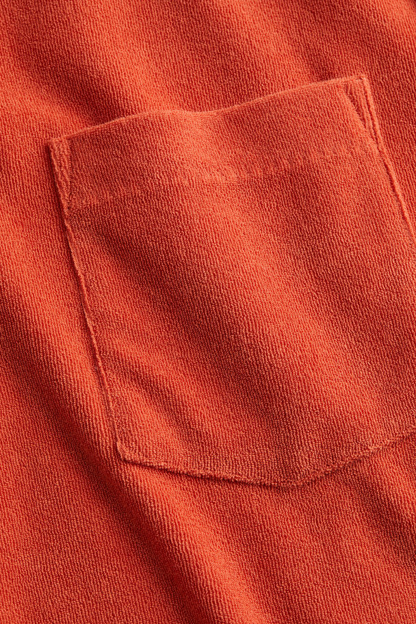 H&M Poloshirt aus Frottee Regular Fit Orange