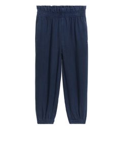 Lyocell Pull-on Trousers Blue
