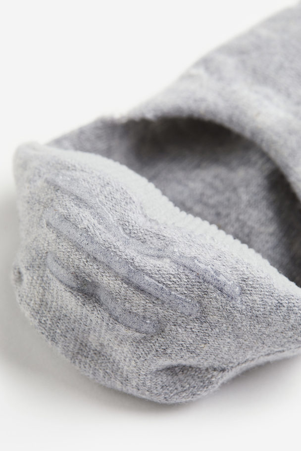H&M 5-pack No-show Socks White/grey Marl/black
