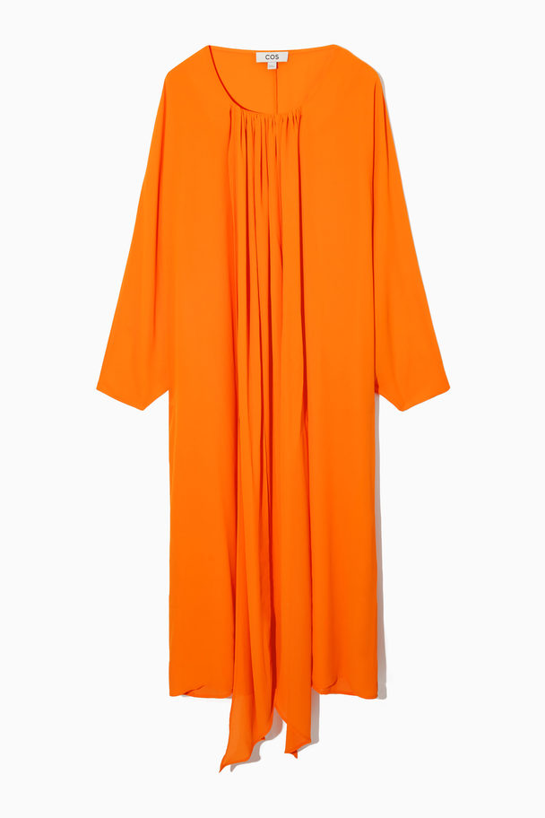 COS Maxiklänning Med Pingvinärm Orange