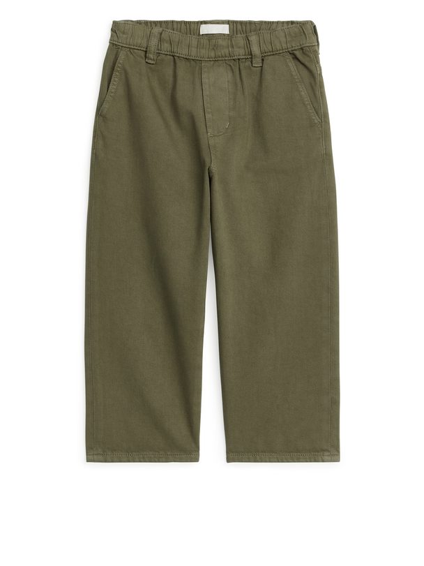 ARKET Straight-fit Denim Trousers Khaki