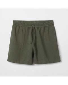 Men's Linen Drawstring Shorts