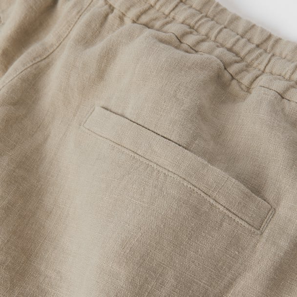 Singular Society Men's Linen Drawstring Shorts