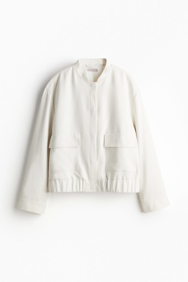 H&M Oversized Twill Jacket White