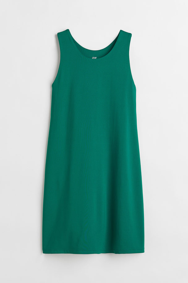 H&M Sports Dress With Cycling Shorts Dark Green