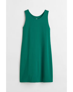 Sports Dress With Cycling Shorts Dark Green