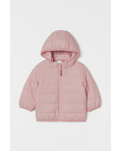 Hooded Puffer Jacket Light Pink