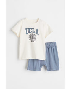 Pyjamas Med Trykk Cream/ucla