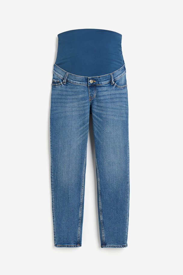 H&M Mama Slim Ankle Jeans Medium Denimblauw