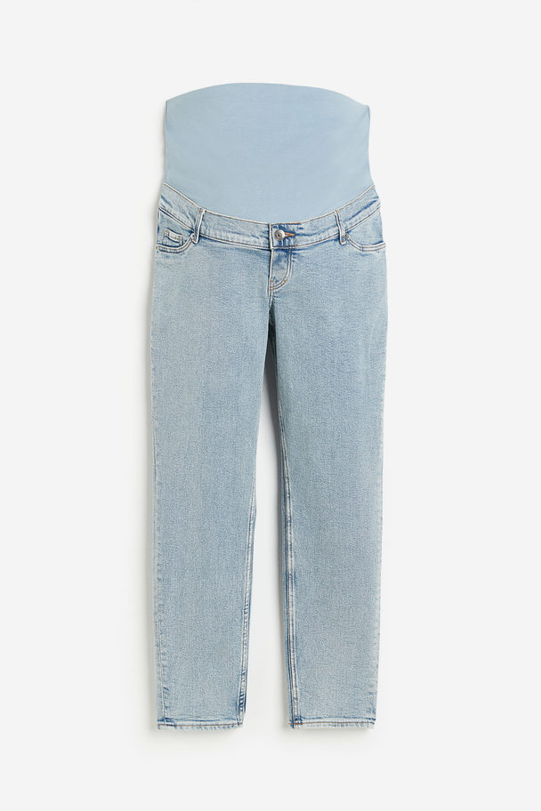 H&M MAMA Slim Ankle Jeans Helles Denimblau