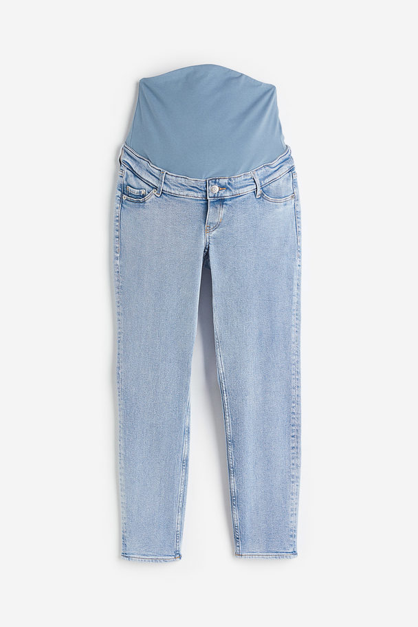 H&M Mama Slim Ankle Jeans Light Denim Blue