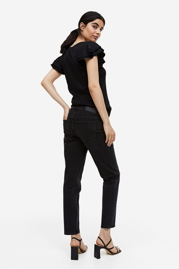 H&M Mama Slim Ankle Jeans Black